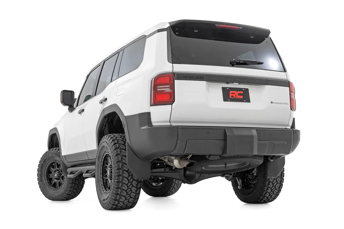 Rough Country Nerf Steps | Cab Length | Toyota Land Cruiser 4WD (2024-2025) - Back View