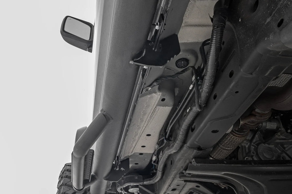 Rough Country Nerf Steps | Wheel to Wheel | 2 Door | Ford Bronco (2 Door) 4WD (2021-2025) - Back View