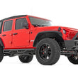 Load image into Gallery viewer, Rough Country Nerf Steps | Wheel to Wheel | 4 Door | Jeep Wrangler Unlimited 4WD (18-26) - Back View