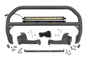 Rough Country Nudge Bar | 20 Inch Chrome Single Row LED | Ford Bronco Sport 4WD (2021-2024) 51043 - Main Product View