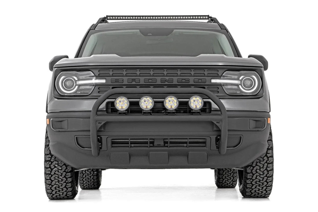 Rough Country Nudge Bar | 4 Inch Round Led (x4) | Ford Bronco Sport 4WD (2021-2024) 51044 - Back View