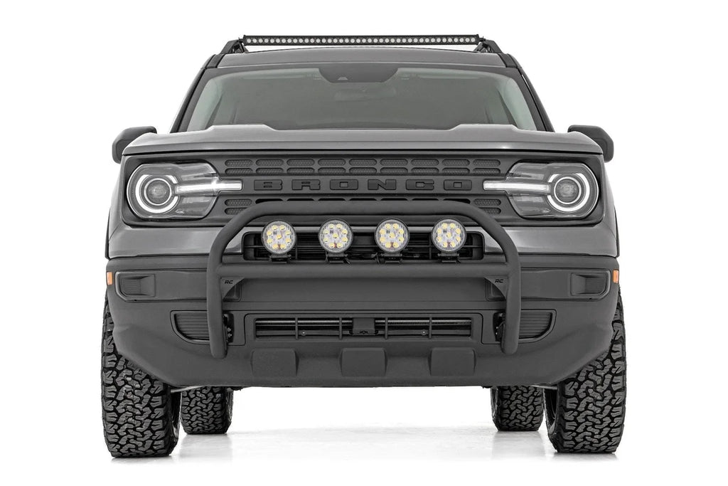 Rough Country Nudge Bar | 4 Inch Round Led (x4) | Ford Bronco Sport 4WD (2021-2024) 51044 - Back View