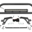 Load image into Gallery viewer, Rough Country Nudge Bar | w/ Tow Hooks | 20 Inch BLK DRL Single Row LED | Ford Bronco Sport (21-24) - Main Product View