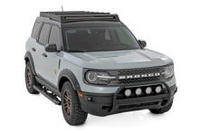 Load image into Gallery viewer, Rough Country Nudge Bar | w/ Tow Hooks | 20 Inch BLK DRL Single Row LED | Ford Bronco Sport (21-24) - Back View