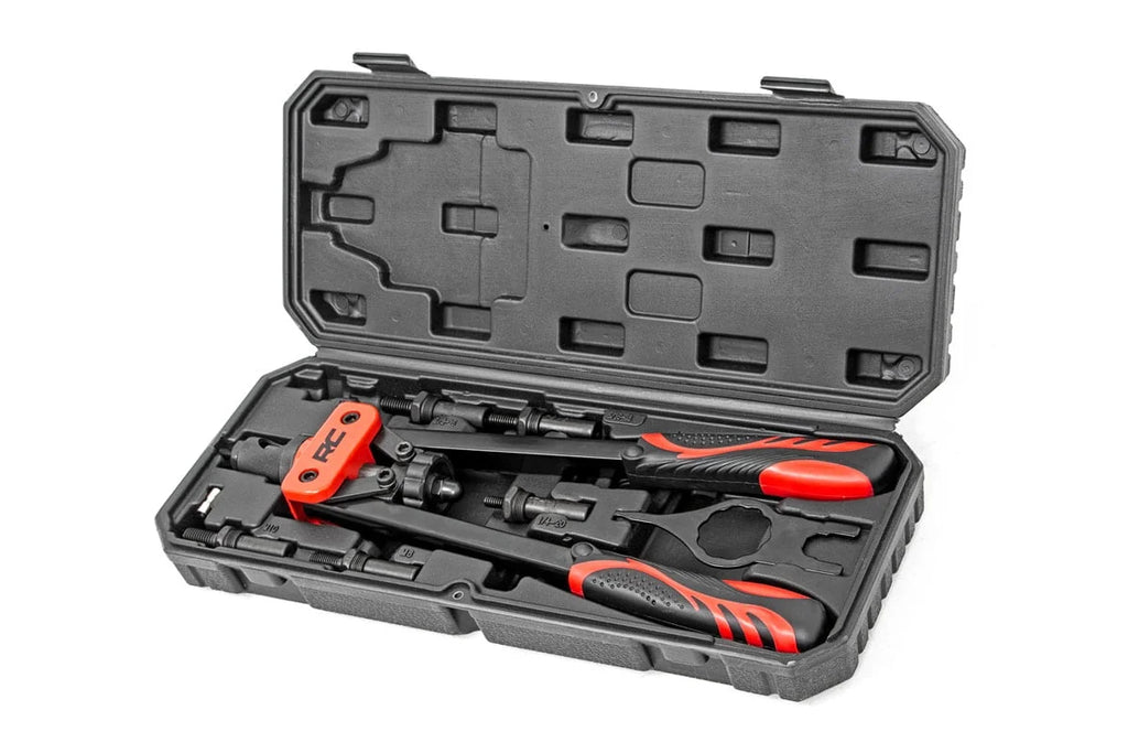 Rough Country Nutsert Toolkit - 10 Piece System W/Quick Change Mandrel Set 10583 - Back View