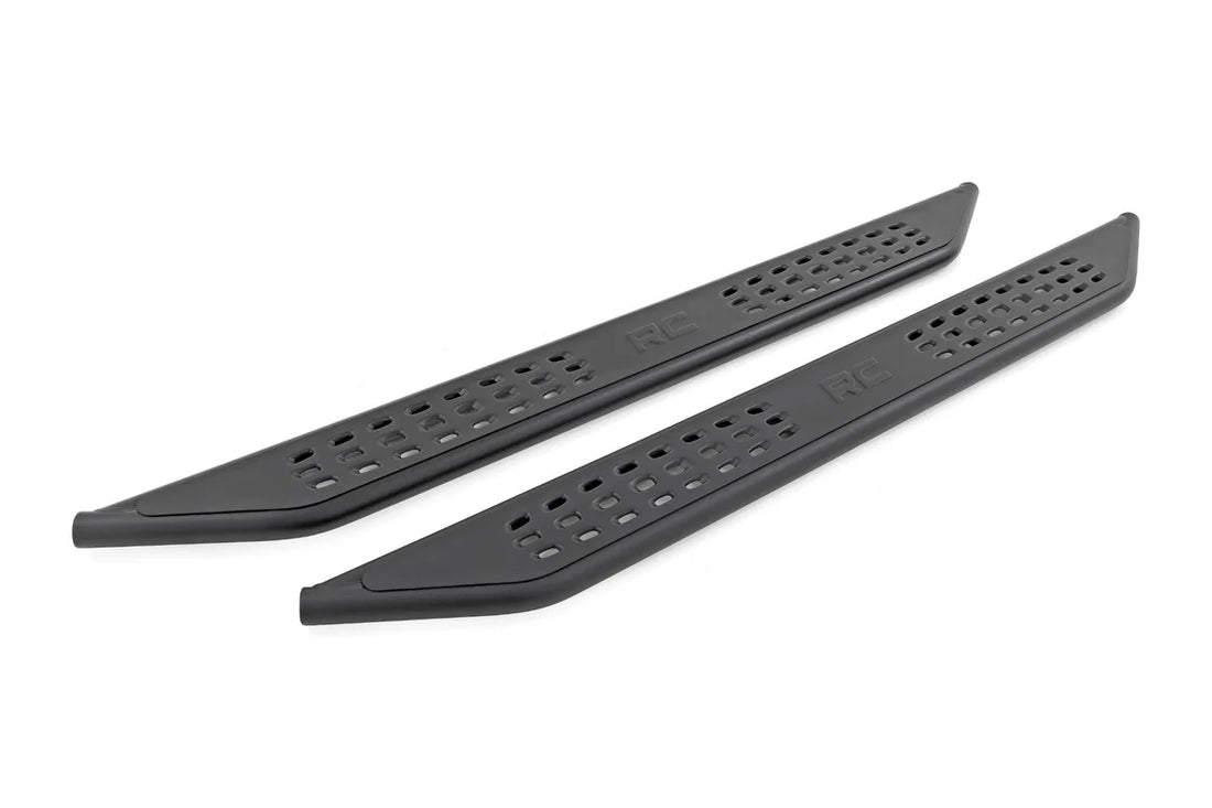 Rough Country OV2 Running Boards | Side Step Bars | Crew Cab | Ram 1500 (19-25)/1500 TRX (21-24) 14008 - Side View