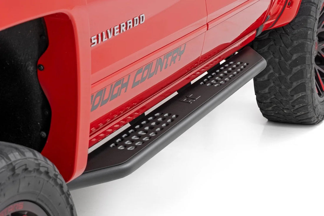 Rough Country OV2 Running Boards | Side Step Bars | Crew Cab | Chevy/GMC 1500/2500HD/3500HD (07-19 & Classic) - Installati...