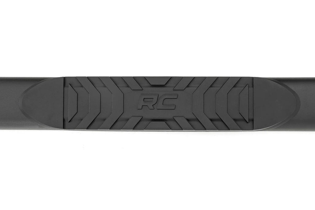 Rough Country Oval Nerf Step | Crew Cab | Black | Ford F-150 2WD/4WD (2009-2014) 21007 - Installation View