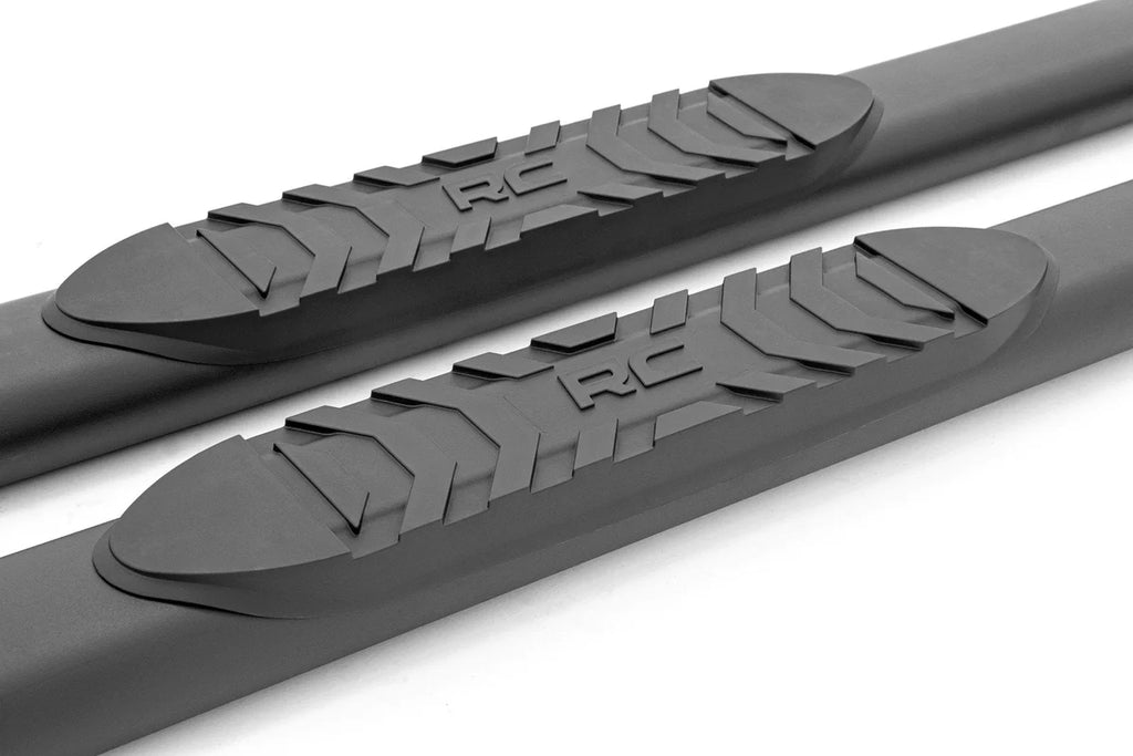 Rough Country Oval Nerf Step | Crew Cab | Black | Ford F-150 2WD/4WD (2009-2014) 21007 - Additional View 5