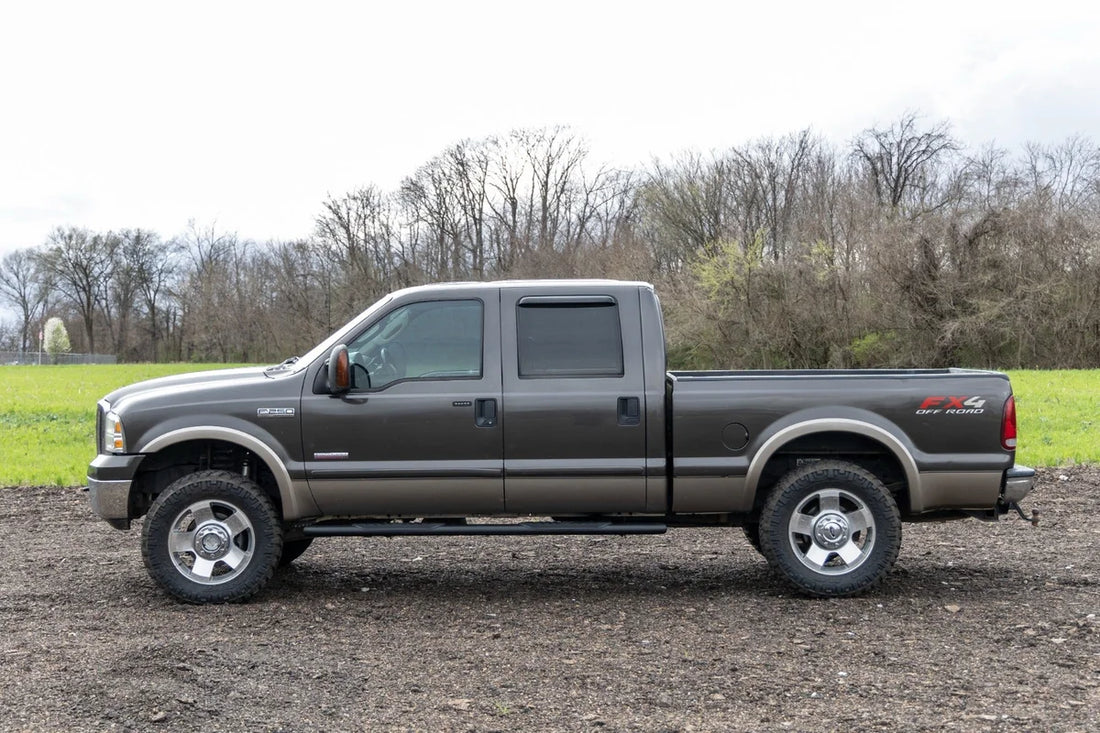 Rough Country Oval Nerf Step | Crew Cab | Black | Ford F-250/F-350 Super Duty (99-16) 21013 - Additional View 6