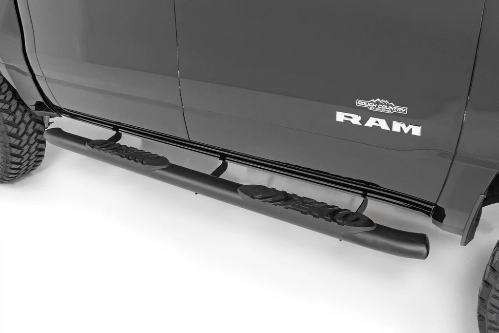 Rough Country Oval Nerf Step | Crew Cab | Black | Ram 1500 (19-25)/1500 TRX (21-24) 21004 - Additional View 5