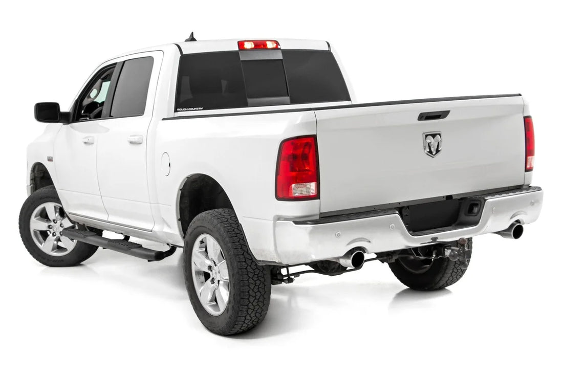 Rough Country Oval Nerf Step | Crew Cab | Black | Ram 1500/2500/3500 2WD/4WD 21003 - Back View