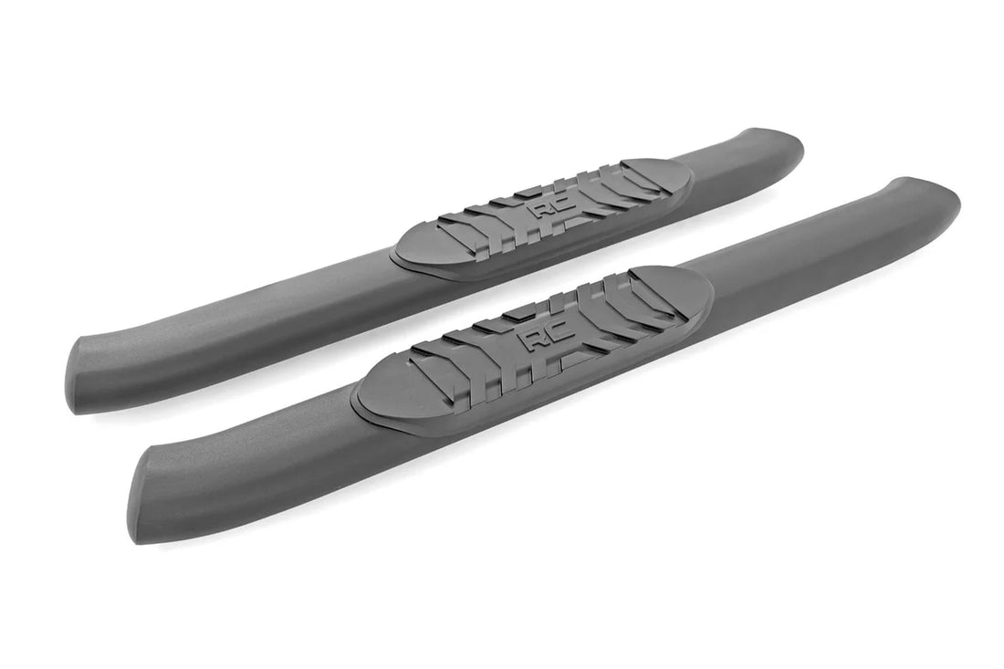 Rough Country Oval Nerf Steps | 2-Door | Black | Ford Bronco (2 Door) 4WD (2021-2024) 21012 - Additional View 5