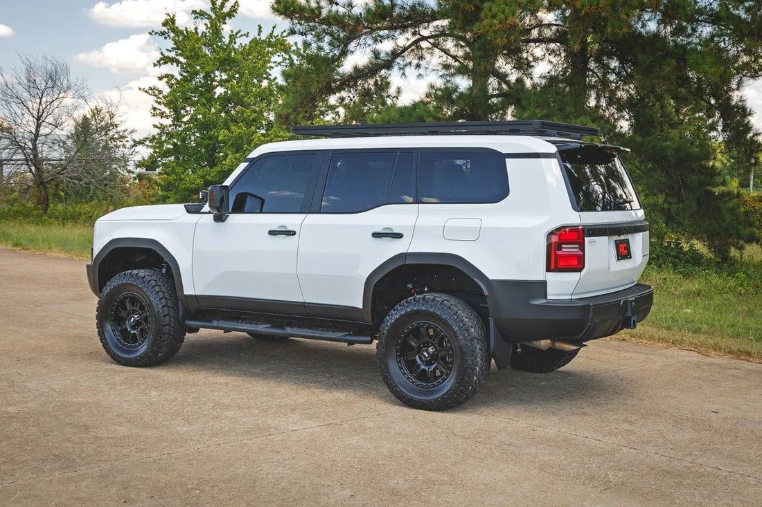 Rough Country Oval Nerf Steps | Black | Toyota Land Cruiser 4WD (2024-2025) - Additional View 6