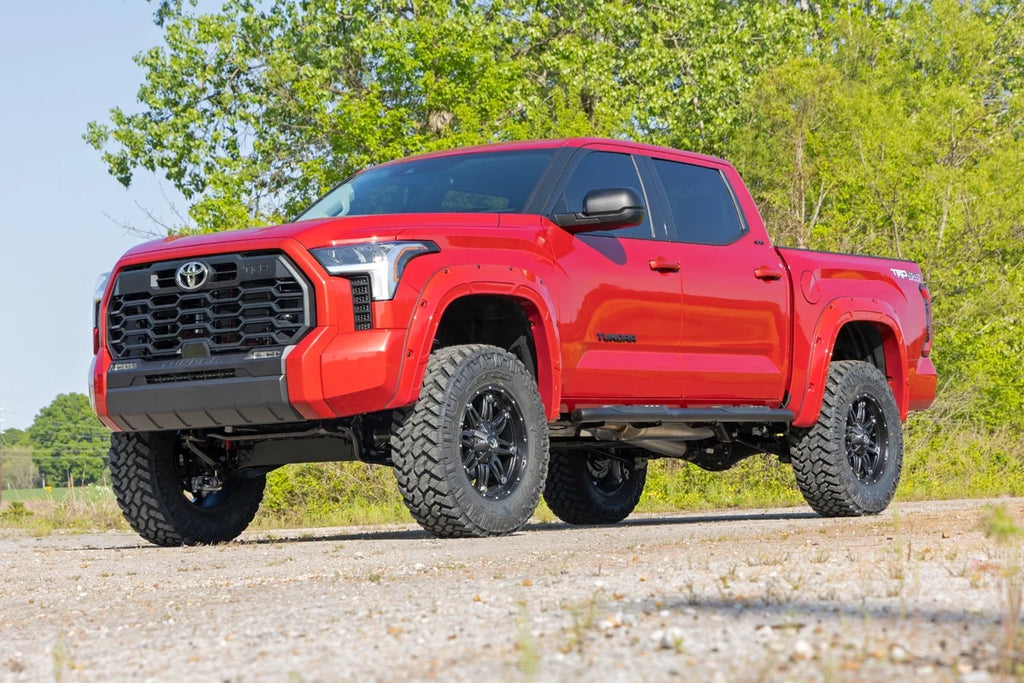 Rough Country Oval Nerf Steps | Crew Cab | Black | Toyota Tundra 2WD/4WD (2022-2024) 21014 - Additional View 6