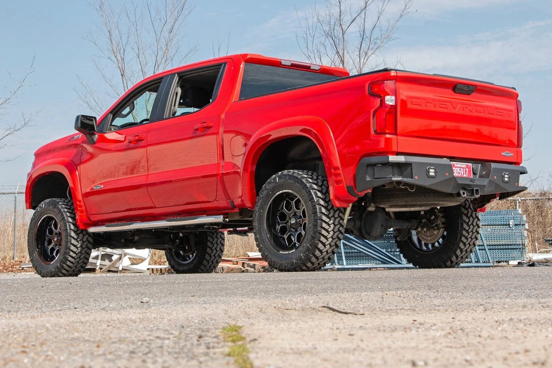 Rough Country Oval Nerf Steps | Stainless | Crew Cab | Chevy/GMC 1500/2500HD/3500HD (19-24) 21002S - Additional View 5