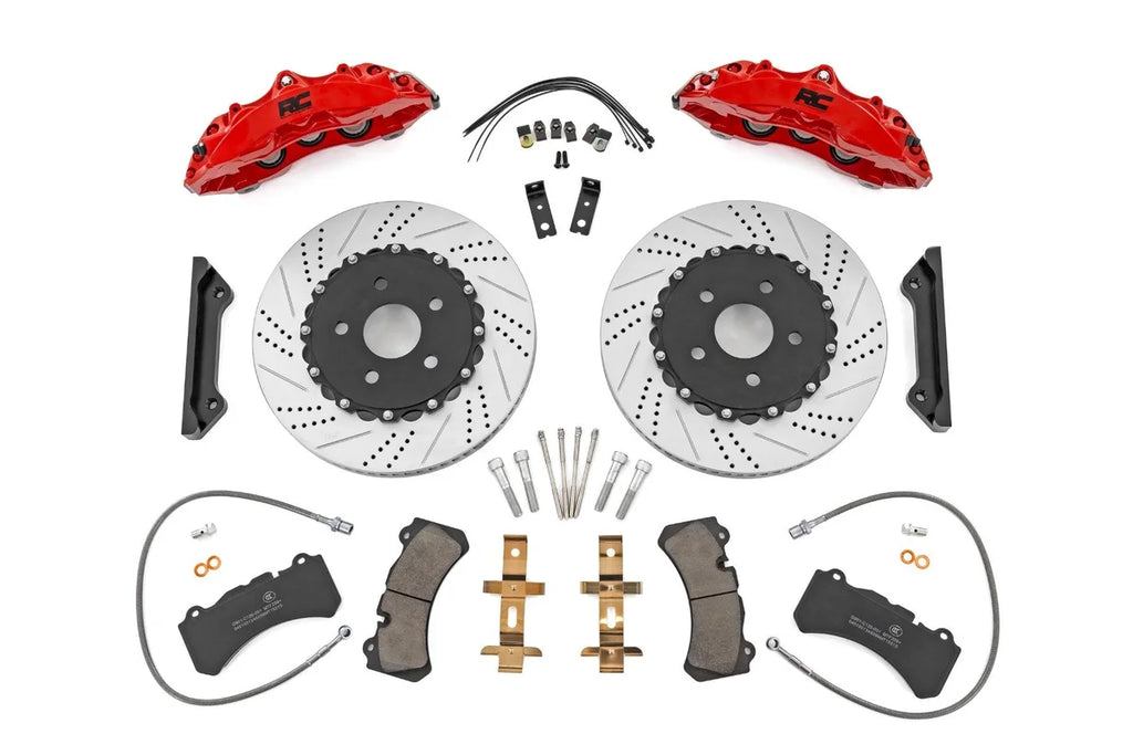 Rough Country Performance Brake System | Front | Jeep Wrangler JK/Wrangler Unlimited  (07-18) - Kit Contents