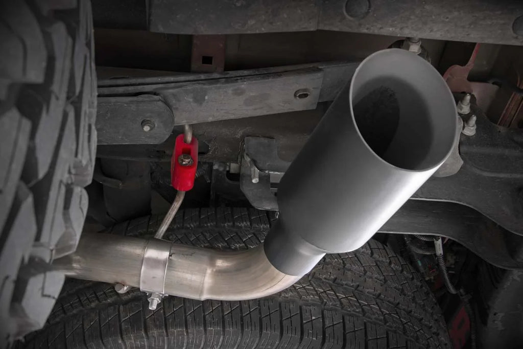 Rough Country Performance Cat-Back Exhaust | 5.3L | Chevy/GMC 1500 (14-18 & Classic) 96007 - Installation View