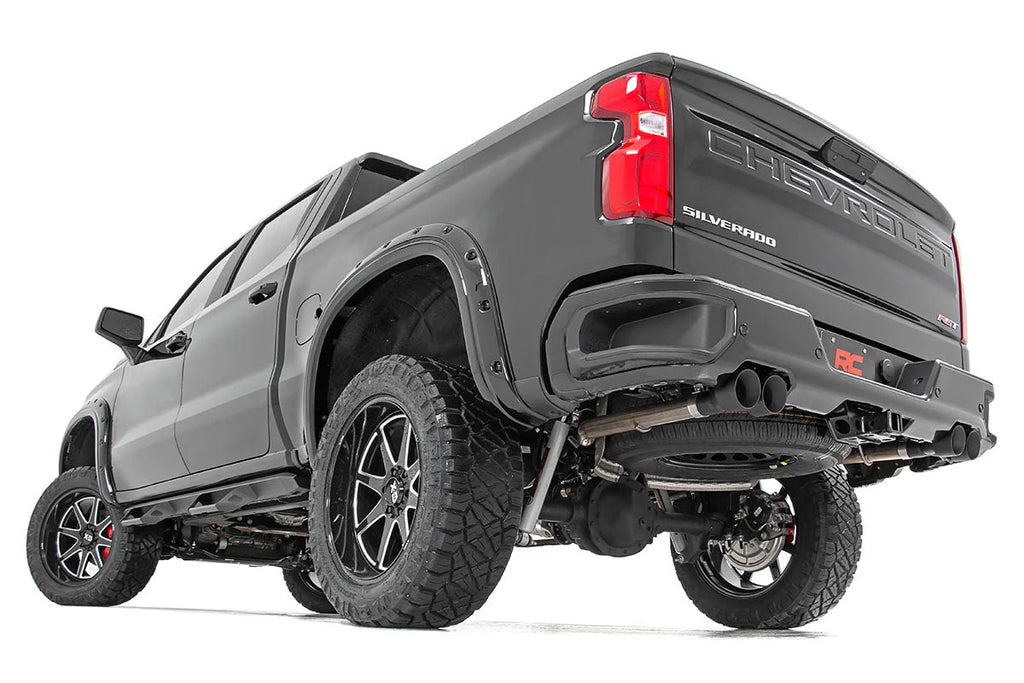Rough Country Performance Cat-Back Exhaust | 6.2L | 5'8" & 6'6" Bed | Chevy/GMC 1500 (19-24) 96014 - Installation View