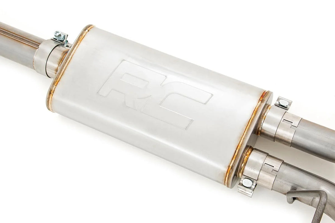 Rough Country Performance Cat-Back Exhaust | No Std Cab | Ford F-150 2WD/4WD (2015-2020) 96006 - Installation View