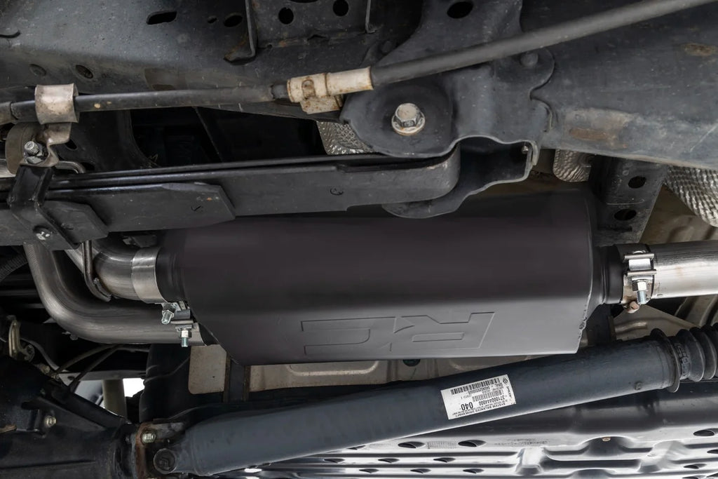 Rough Country Performance Cat-Back Exhaust | Stainless | 3.5L | Toyota Tacoma (16-23) 96016 - Back View