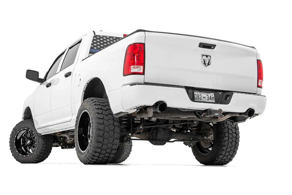 Rough Country Performance Cat-Back Exhaust | Stainless | 4.7L/5.7L | Ram 1500 2WD/4WD (2009-2018 & Classic) 96009 - Back View