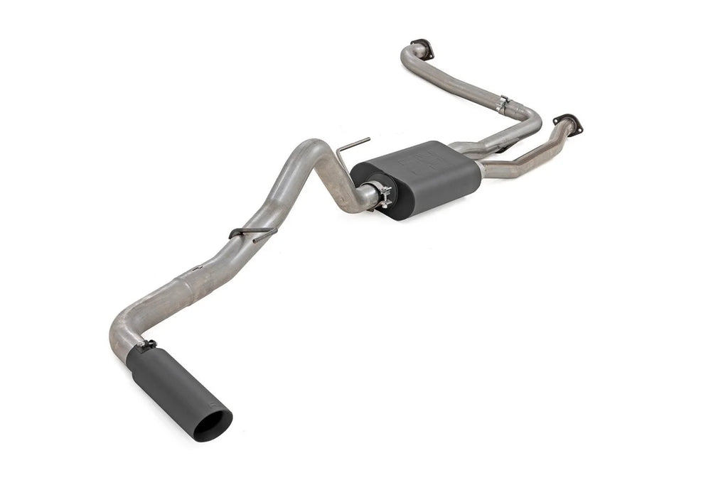Rough Country Performance Cat-Back Exhaust | Stainless | 3.8L | Nissan Frontier (22-26) - Front View
