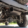 Load image into Gallery viewer, Rough Country Performance Exhaust | Dual Outlet | Jeep Wrangler JK/Wrangler Unlimited (07-18) 96002A - Installation View