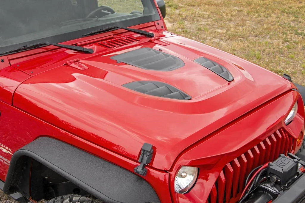 Rough Country Performance Trail Hood | Jeep Wrangler JK/Wrangler Unlimited  (2007-2018) 10525 - Installation View
