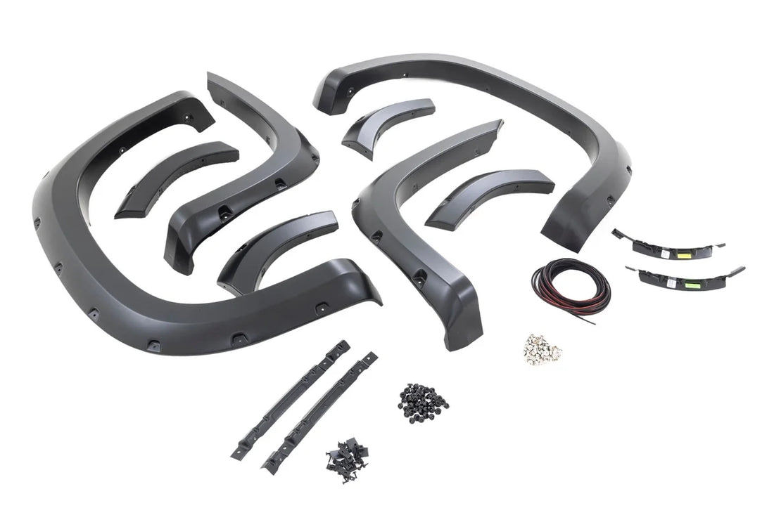 Rough Country Pocket Fender Flares | Chevy Silverado 1500 2WD/4WD (2019-2021) F-C11911A - Side View