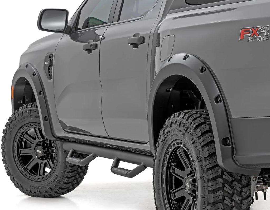 Rough Country Pocket Fender Flares | G1 Absolute Black | Ford Ranger 2WD/4WD (2024-2025) - Main Product View