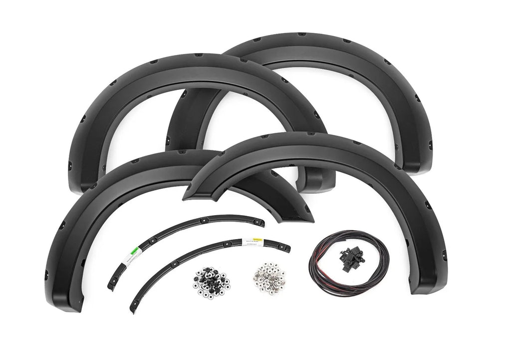 Rough Country Pocket Fender Flares | G1 Black | Ford F-250/F-350 Super Duty 2WD/4WD (11-16)