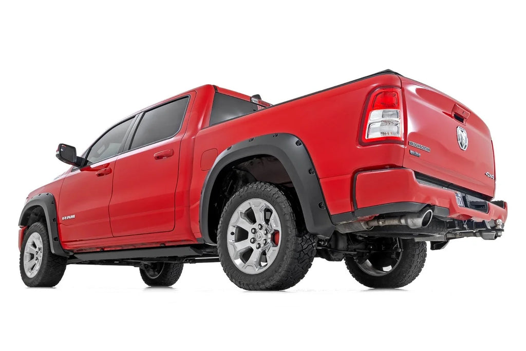 Rough Country Pocket Fender Flares | PBJ┬áHydro Blue | Ram 1500 (2019-2024) F-D10914A-PBJ - Side View