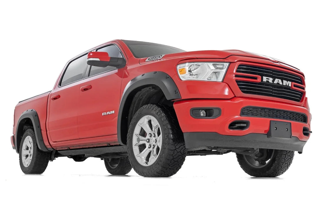 Rough Country Pocket Fender Flares | PPX Patriot Blue | Ram 1500 (2019-2024) F-D10914A-PPX - Back View
