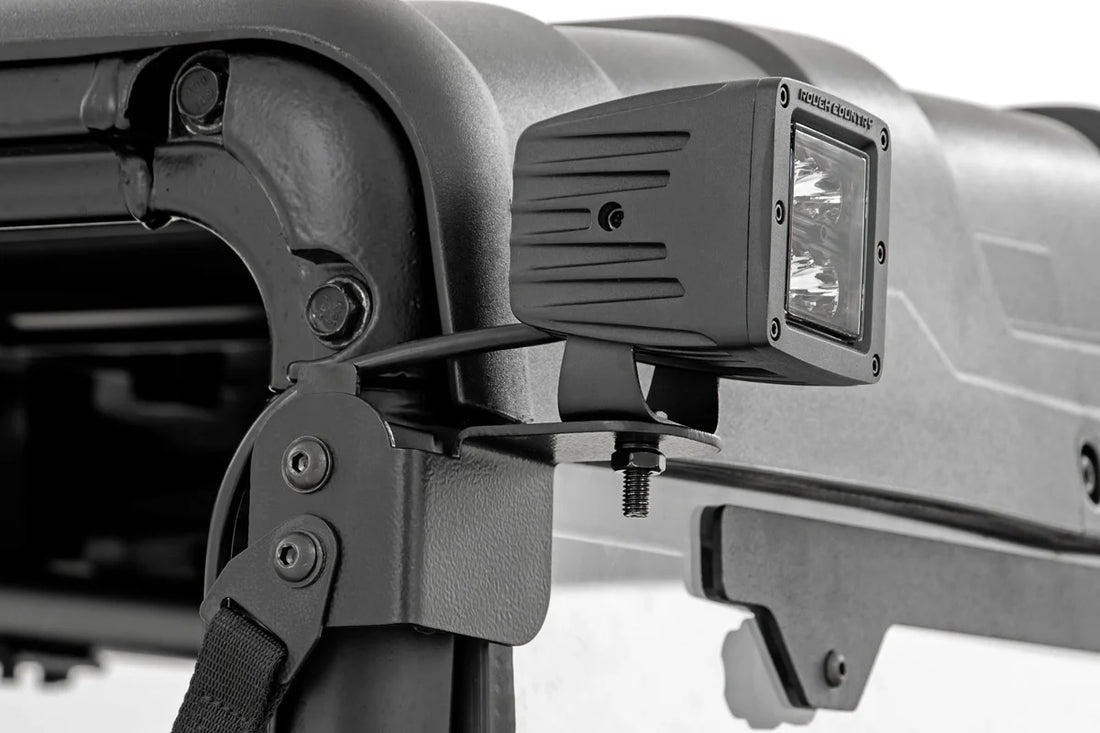 Rough Country Polaris Rear Facing 3-Inch Wide Angle LED Kit | Polaris Ranger 1000/Ranger XP 1000 93084 - Back View
