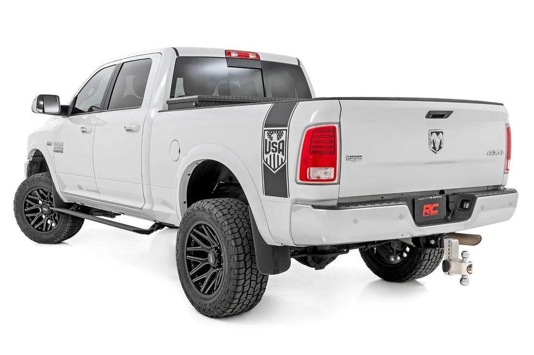 Rough Country Power Running Boards | Dual Electric Motor | Crew Cab | Ram 2500/3500 (10-24) PSR9010 - Back View