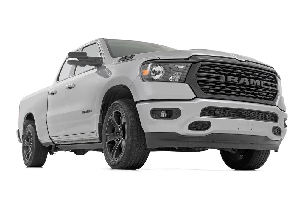 Rough Country Power Running Boards | Dual Electric Motor | Quad Cab | Ram 1500 (19-25)/1500 TRX (21-24) PSR61925 - Side View