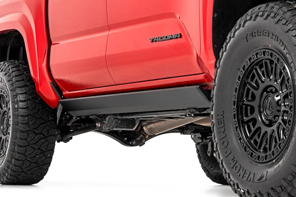 Rough Country Power Running Boards | Dual Electric Motor | Double Cab | Toyota Tacoma (24-25) - Back View