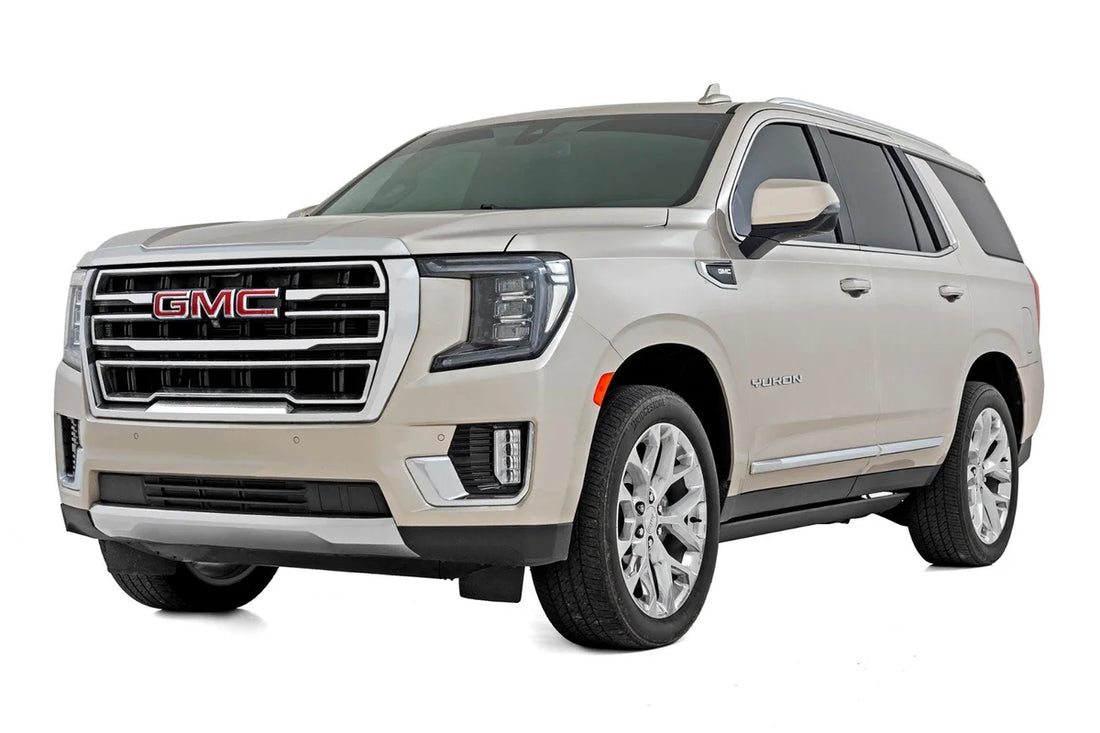 Rough Country Power Running Boards | Dual Electric Motor | GMC Yukon XL 1500 2WD/4WD (21-26) - Side View