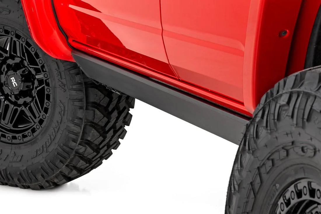 Rough Country Power Running Boards | HT-Series | 4 Door | Ford Bronco 4WD (2021-2026) ESR51330 - Side View