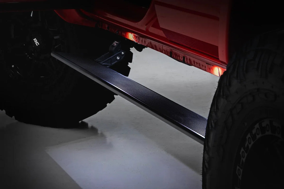 Rough Country Power Running Boards | HT-Series | 4 Door | Ford Bronco 4WD (2021-2026) ESR51330 - Back View