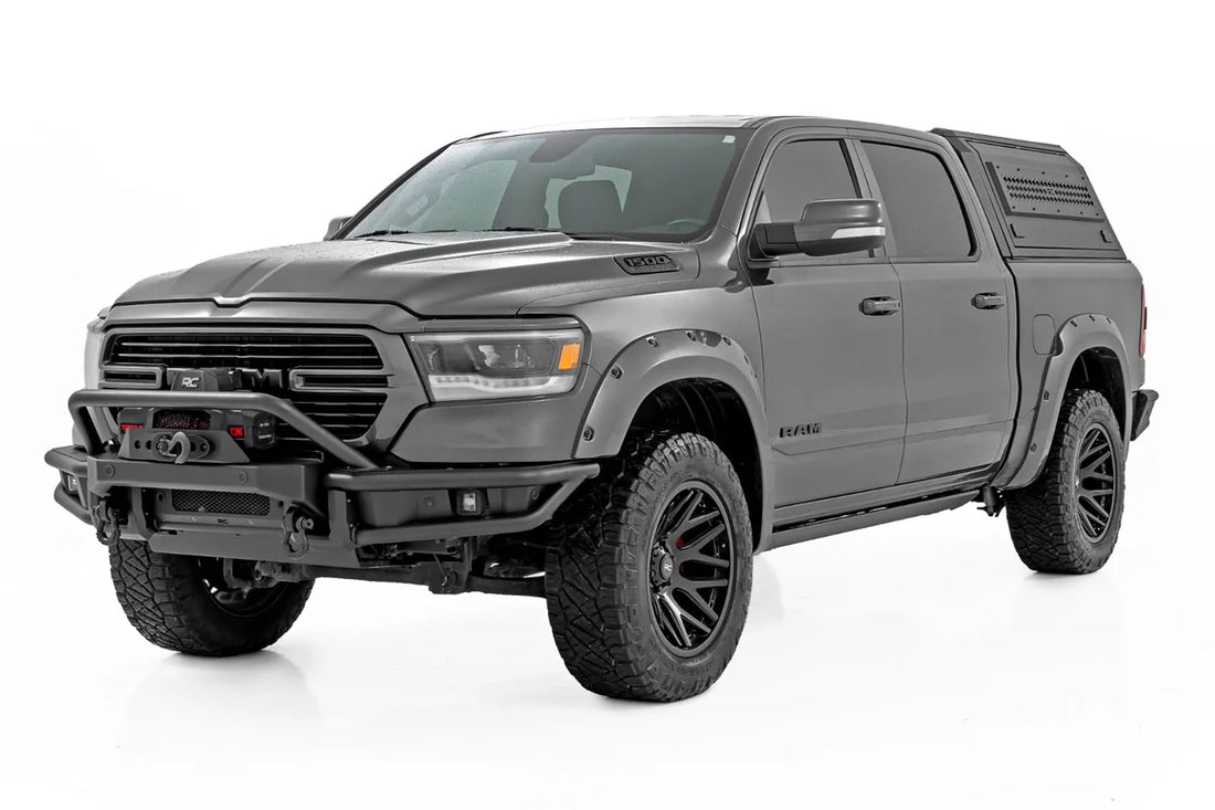 Rough Country Power Running Boards | HT-Series | Crew Cab | Ram 1500 (19-26)/1500 TRX (21-24) ESR61920 - Back View