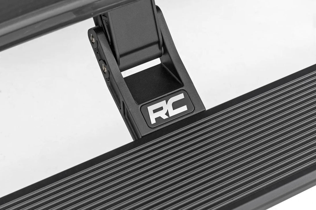 Rough Country Power Running Boards | HT-Series | Crew Cab | Ram 1500 2WD/4WD (2009-2018 & Classic) ESR050205 - Back View