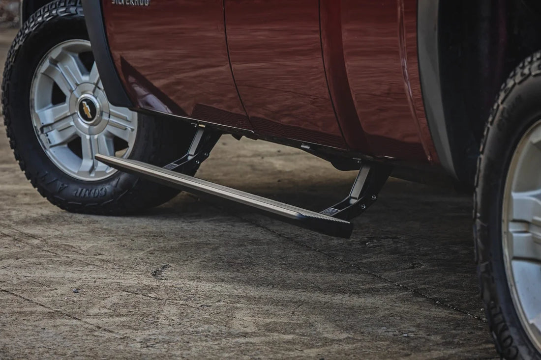 Rough Country Power Running Boards | HT-Series | Double Cab | Chevy/GMC 1500/2500HD/3500HD (14-18) ESR51523 - Additional V...