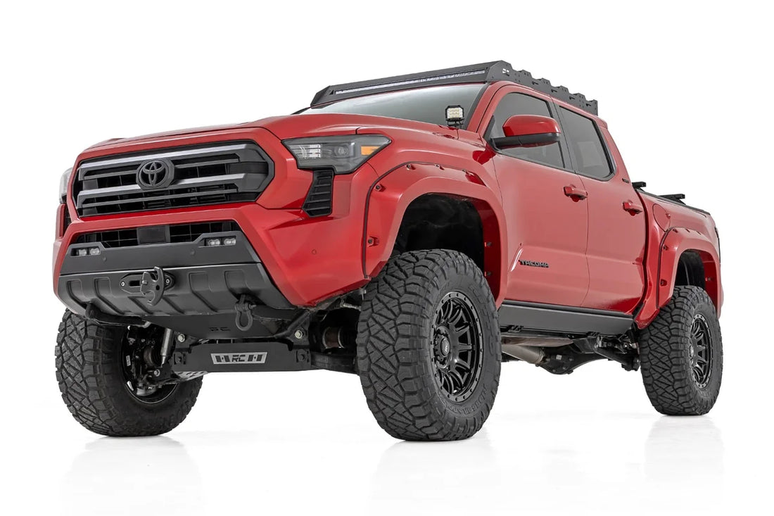 Rough Country Power Running Boards | HT-Series | Double Cab | Toyota Tacoma 2WD/4WD (24-26) ESR652024 - Back View