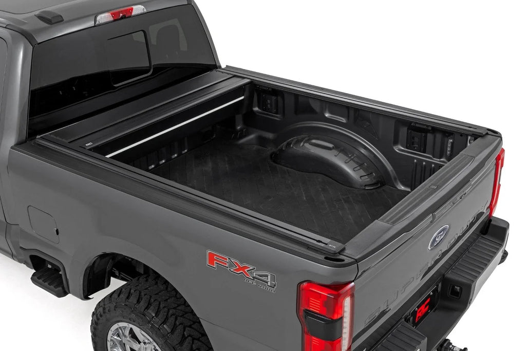 Rough Country Powered Bed Cover | 6'10" Bed | Ford F-250/F-350 Super Duty 2WD/4WD (17-26) 51507650 - Side View
