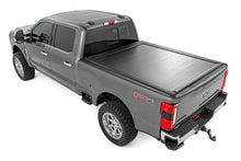 Load image into Gallery viewer, Rough Country Powered Bed Cover | 6'10" Bed | Ford F-250/F-350 Super Duty 2WD/4WD (17-26) 51507650 - Back View