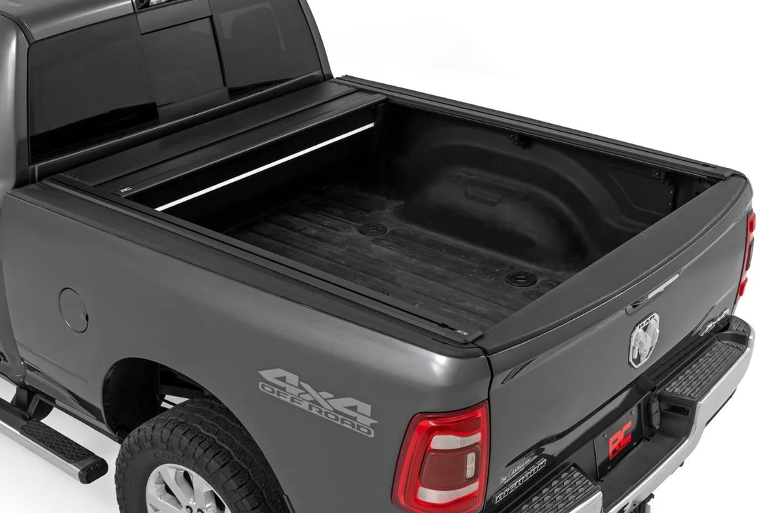 Rough Country Powered Bed Cover | 6'4" Bed | Ram 1500 (09-18) 2500 (10-26) 2WD/4WD 51309650 - Side View