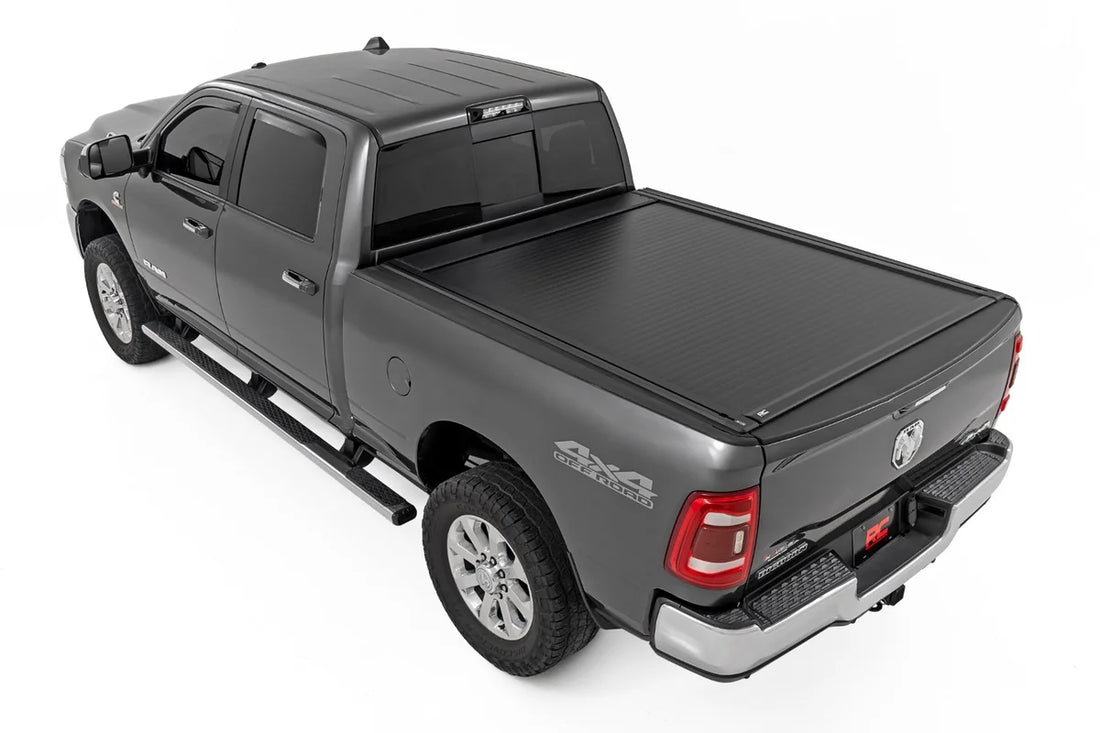 Rough Country Powered Bed Cover | 6'4" Bed | Ram 1500 (09-18) 2500 (10-26) 2WD/4WD 51309650 - Installation View