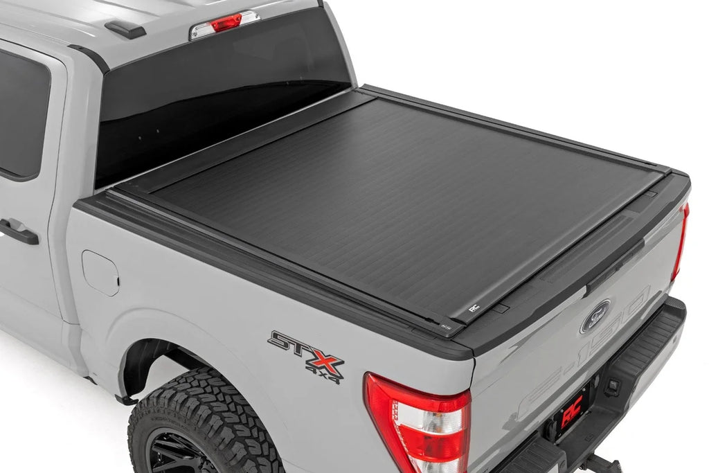 Rough Country Powered Retractable Bed Cover | 5'7" Bed | Ford F-150 2WD/4WD (2015-2025) 51509550 - Main Product View